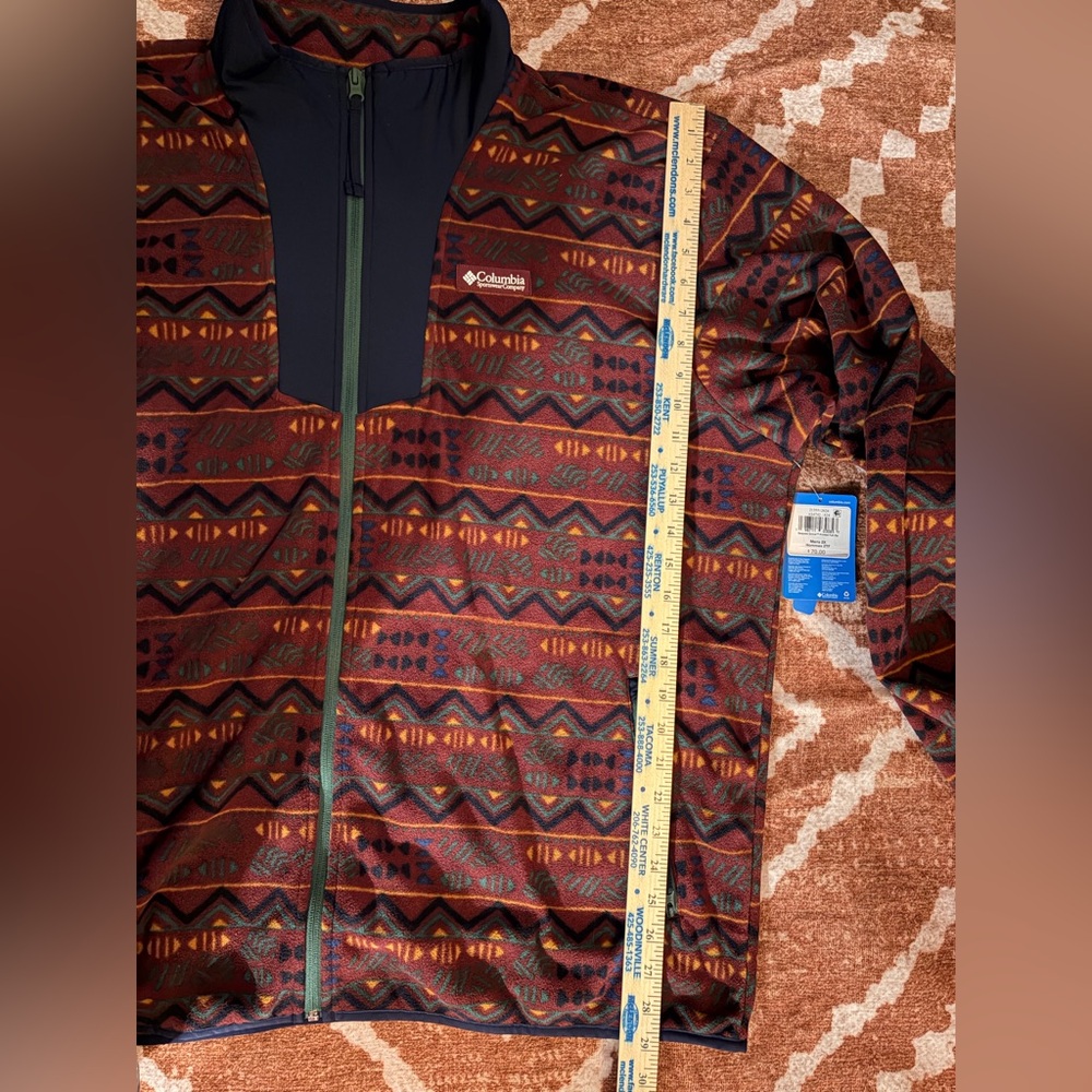 BRAND NEW- Columbia Colorful Geometric Fleece Jacket - Picture 4 of 8